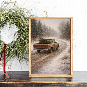 A Familiar Road Home Canvas Printed Sign