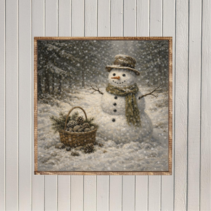 A Gentle Gift of Winter Canvas Printed Sign