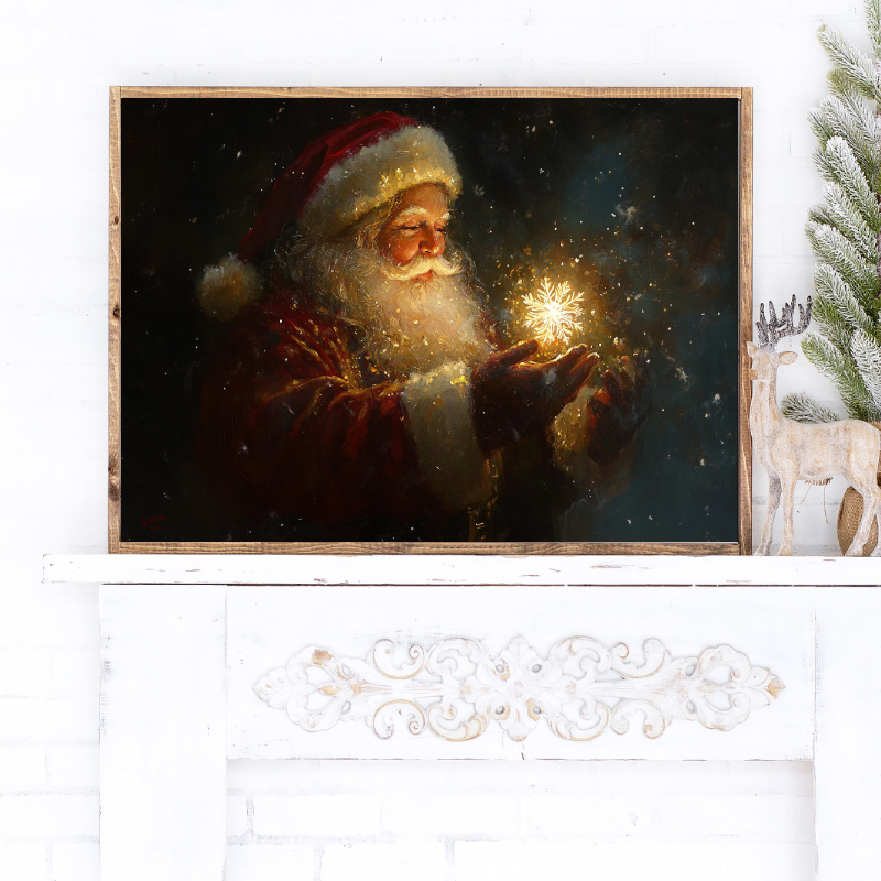 A Magical Christmas Canvas Printed Sign