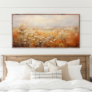 Autumn Floral Canvas Printed Sign