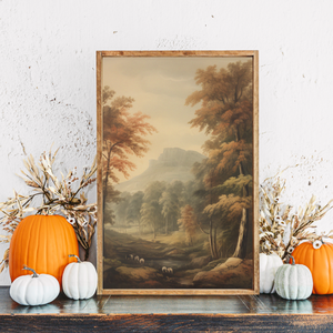 Autumn In The Valley Canvas Printed Sign