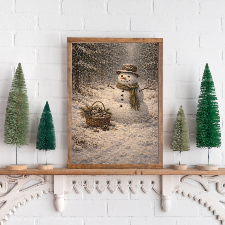 A Winter Companion Canvas Printed Sign