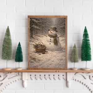 A Winter Companion Canvas Printed Sign