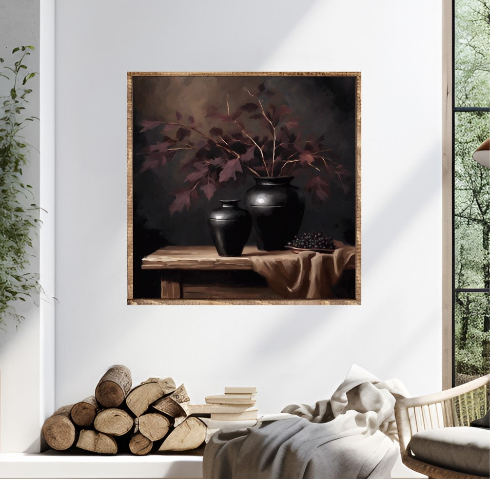 Autumn Splendor Still Life Canvas Printed Sign