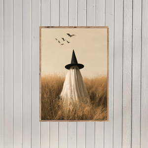 Bed Sheet Ghost Canvas Printed Sign