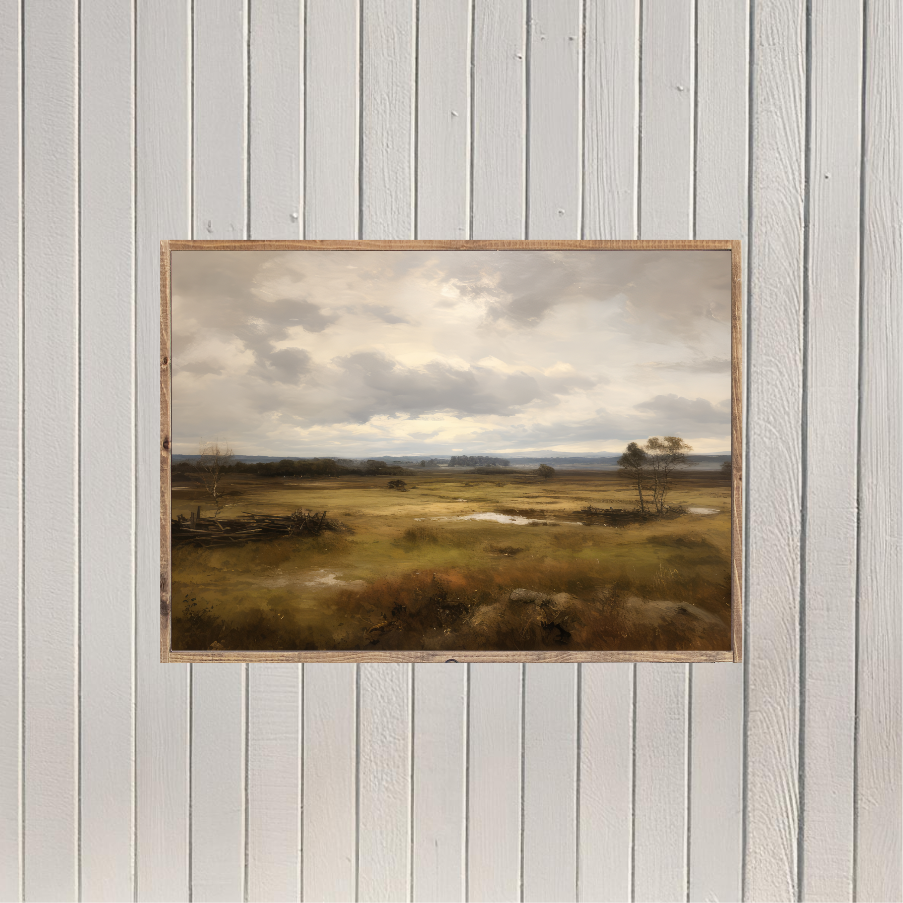 Before the Storm Landscape Canvas Printed Sign