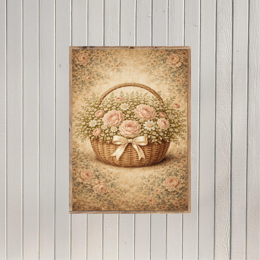 Bloom and Bounty Canvas Printed Sign