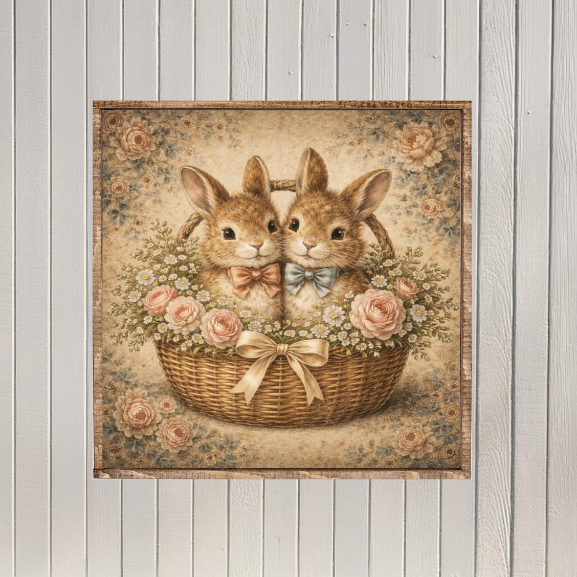 Blooms for Two Canvas Printed Sign