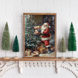 Delivering Christmas Joy Canvas Printed Sign