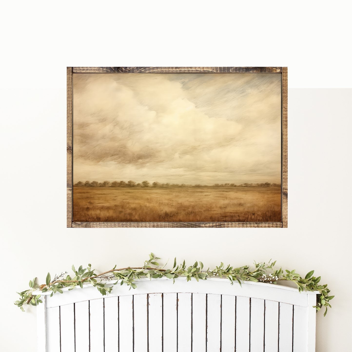 Dusty Field Canvas Printed Sign