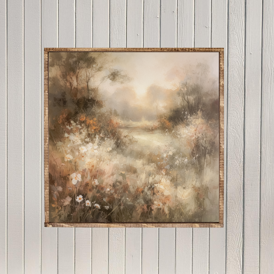 Early Fall Forest Canvas Printed Sign