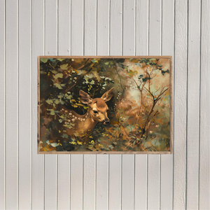 Friendly Fawn Canvas Printed Sign