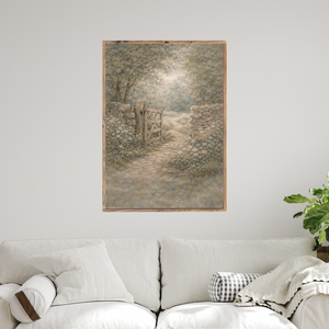 Garden Gate Canvas Printed Sign