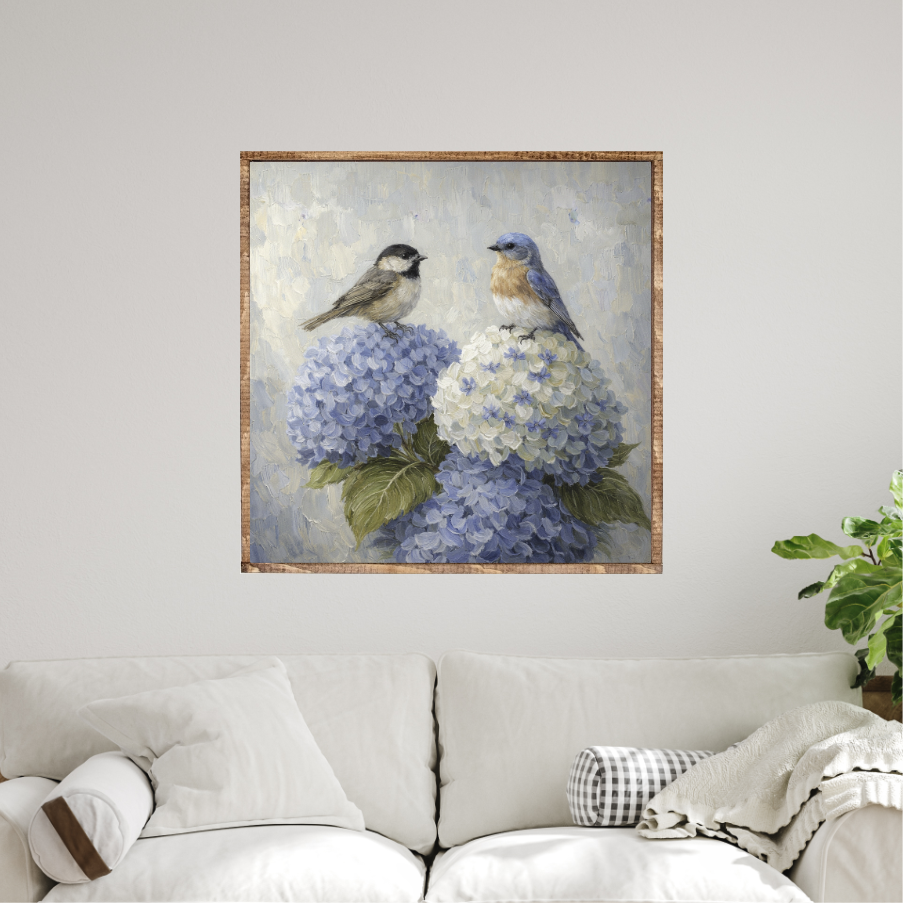 Garden Whispers Canvas Printed Sign