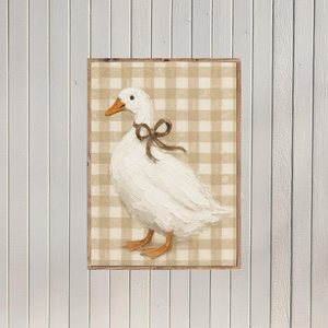Gingham Goose Canvas Printed Sign