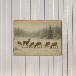 Gathered Under Winter’s Sky Canvas Printed Sign