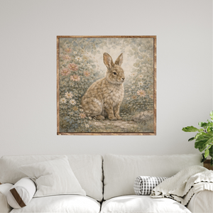 Happy Bunny Canvas Printed Sign