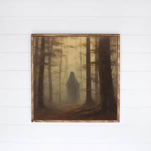 Haunted Woods Canvas Printed Sign