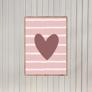 Heart Canvas Printed Sign