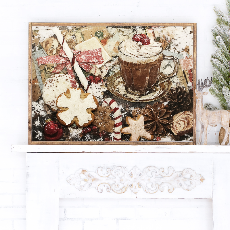 Holiday Treats & Hot Cocoa Magic Canvas Printed Sign