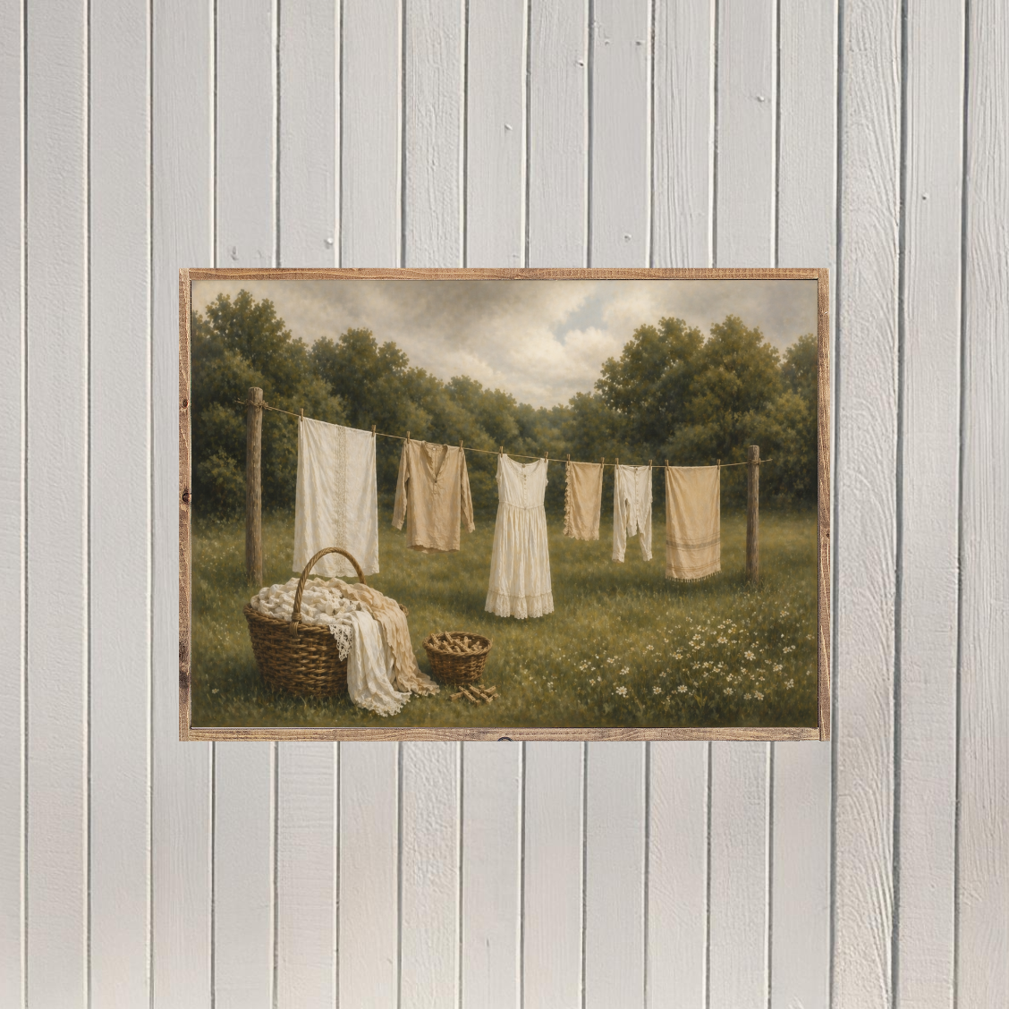 Laundry Day Canvas Printed Sign
