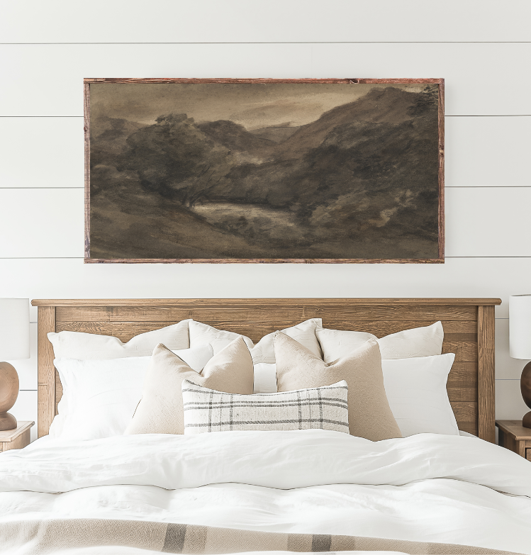 Misty Silence in the Mountains Canvas Printed Sign