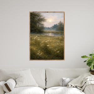 Morning Light Over the Meadow Canvas Printed Sign