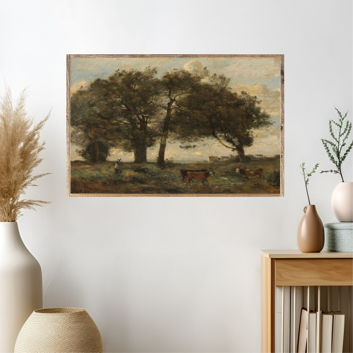 On The Farm Landscape Canvas Printed Sign