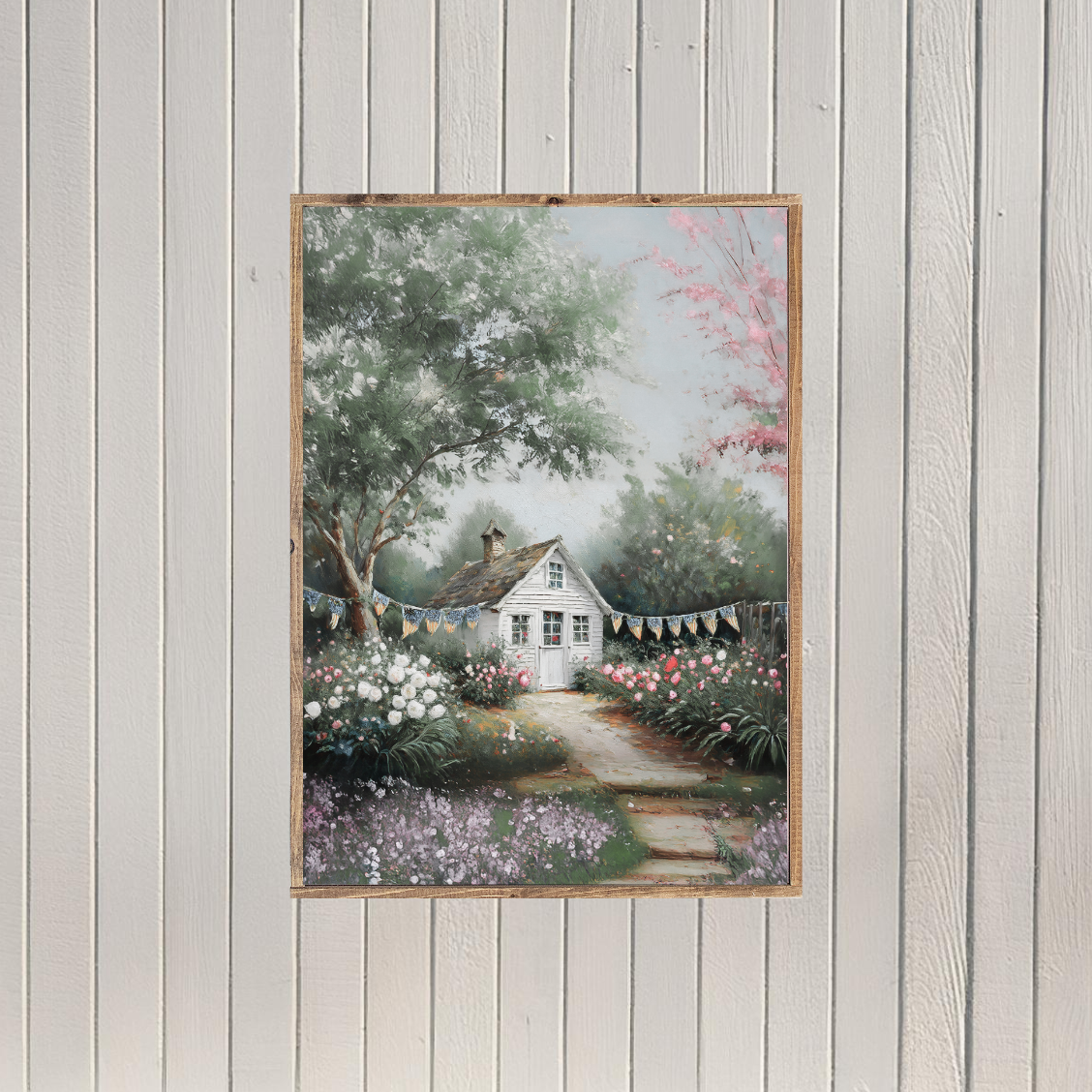 Patriotic Potting Shed Canvas Printed Sign