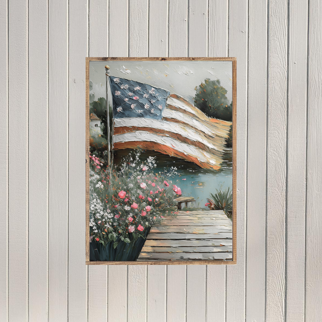 Reflections and Freedom Canvas Printed Sign