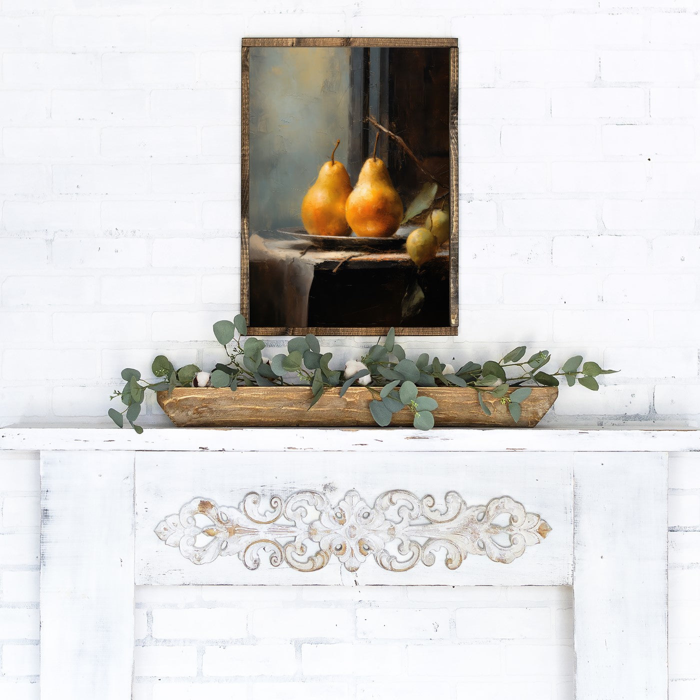 Ripe Pears Canvas Printed Sign