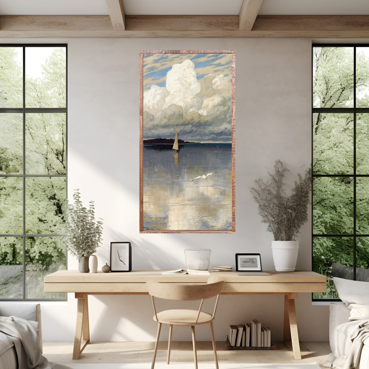 Seascape Canvas Printed Sign