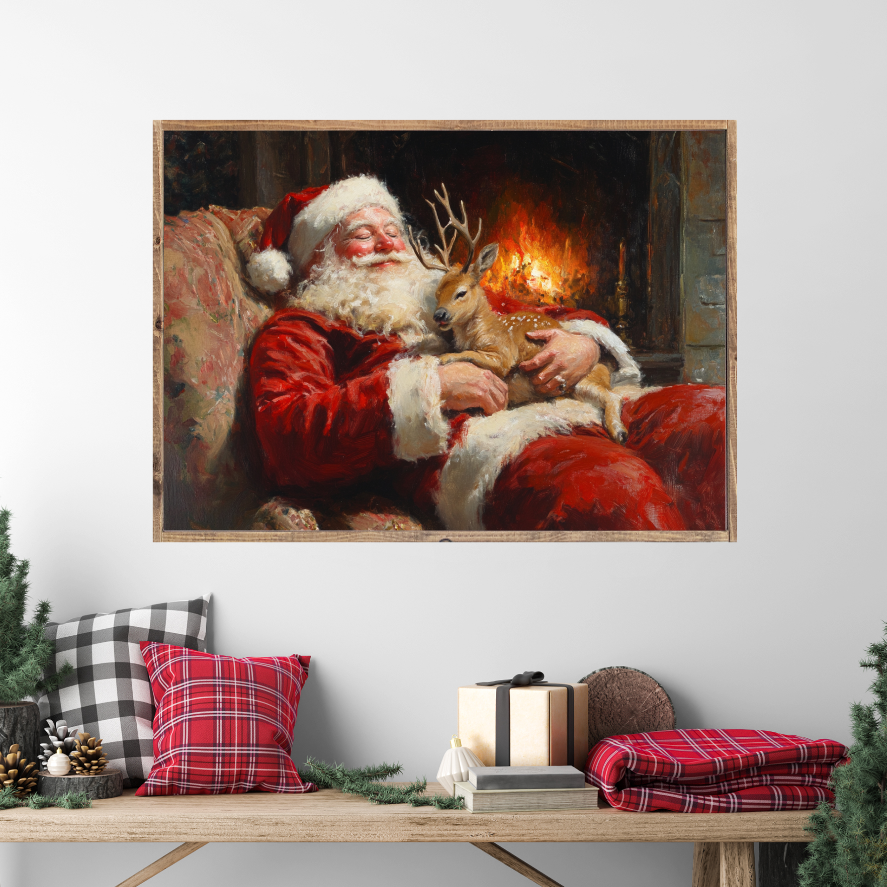 Silent Night's Comfort Canvas Printed Sign