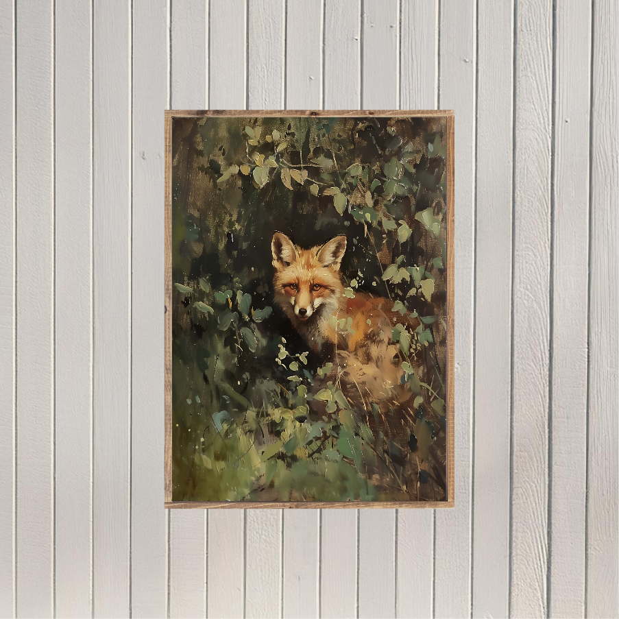 Sly Fox Canvas Printed Sign