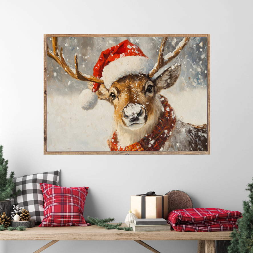 Snow Kissed Co-Pilot Canvas Printed Sign