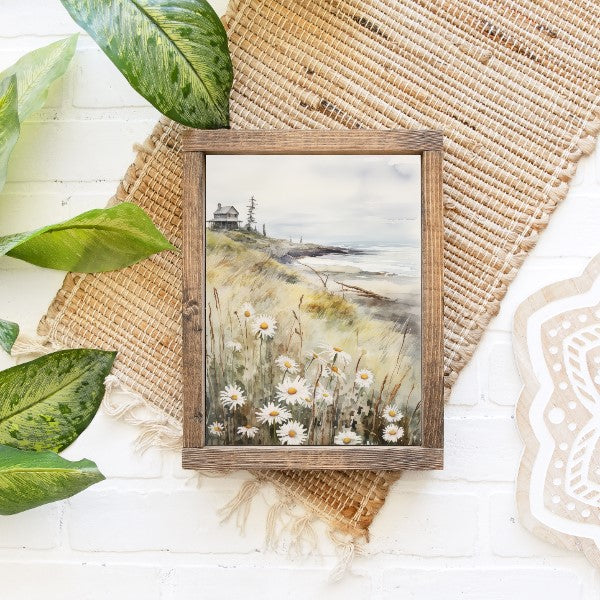 Spring At The Shore Canvas Printed Sign