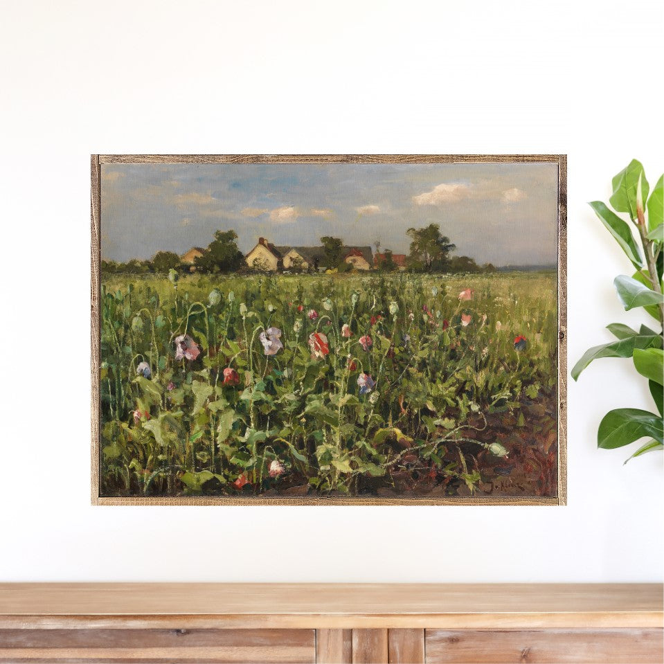 Spring Blooms Canvas Printed Sign