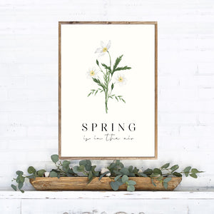 Spring Is In The Air Canvas Printed Sign