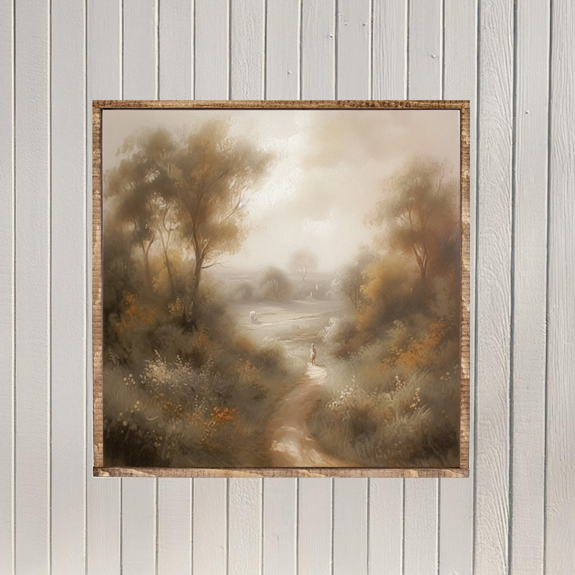 Strolling Through Autumn Canvas Printed Sign