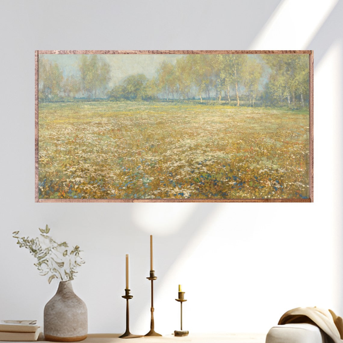 Summer Meadow Canvas Printed Sign