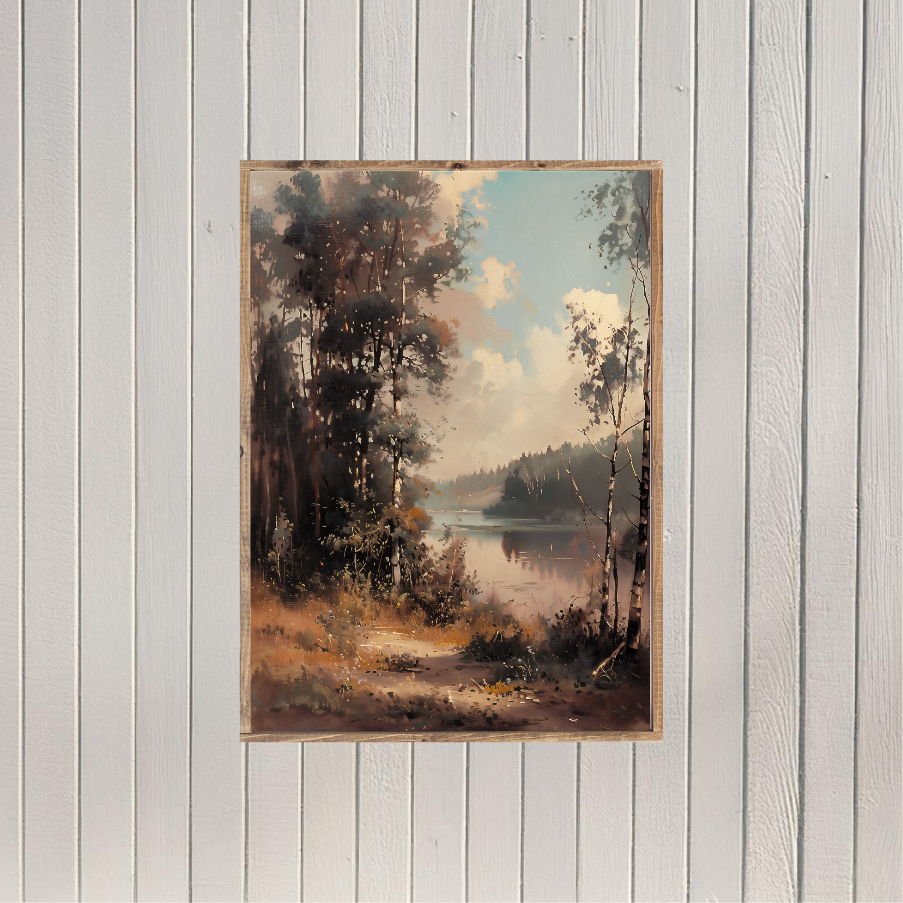 Sunshiny Fall Day Canvas Printed Sign