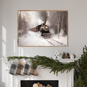 The Christmas Express Canvas Printed Sign