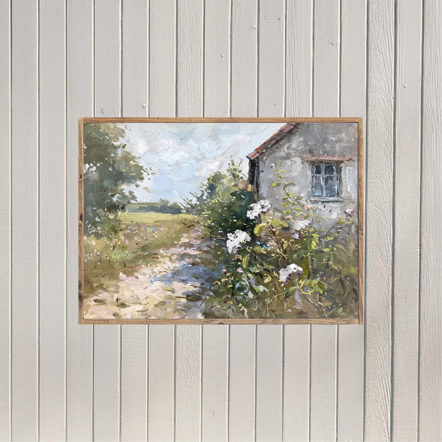 The French Cottage Canvas Printed Sign