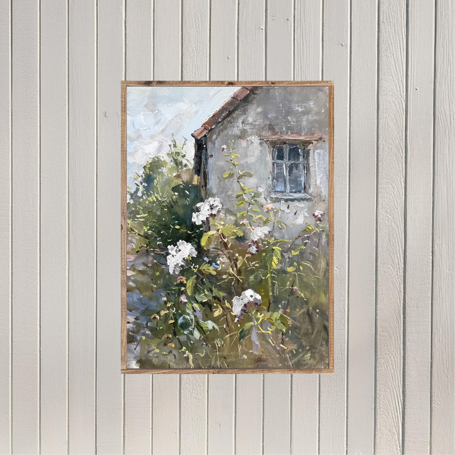 The French Cottage Canvas Printed Sign