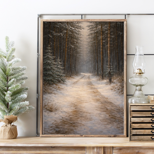 The Road Still Waits Canvas Printed Sign