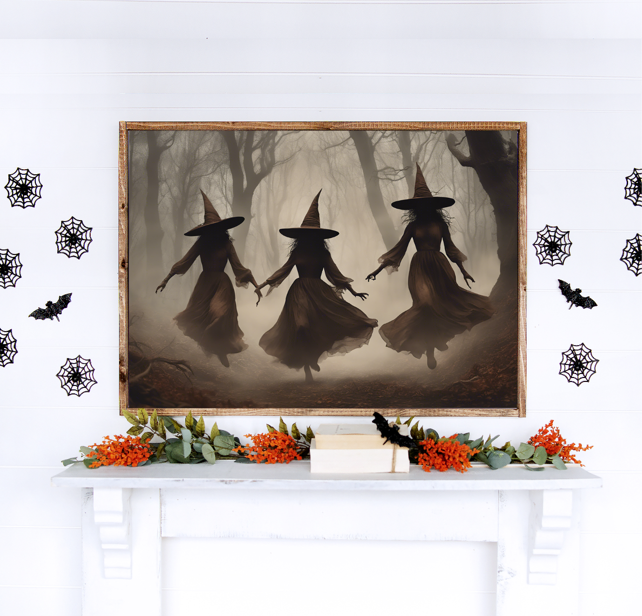 The Witches Are Coming Canvas Printed Sign