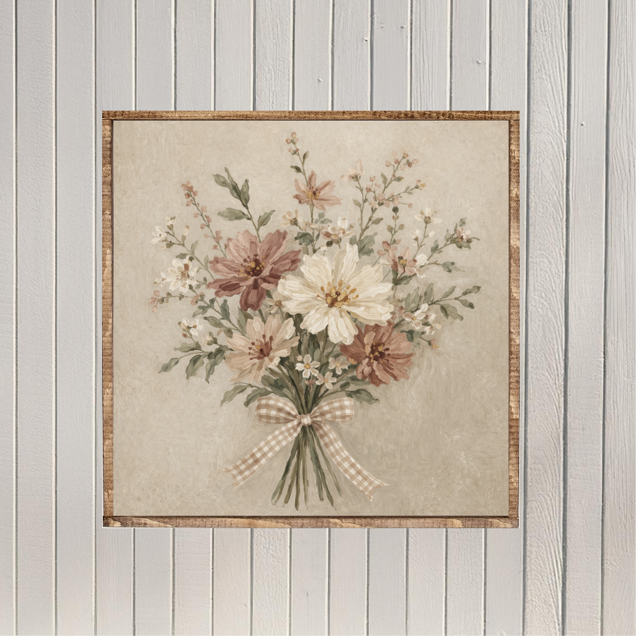 Tied With Tenderness Canvas Printed Sign