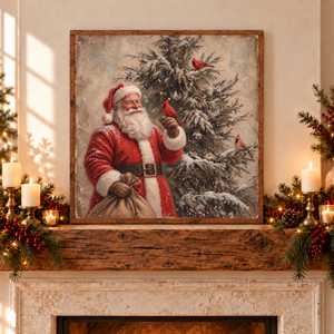 Three Little Christmas Blessings Canvas Printed Sign