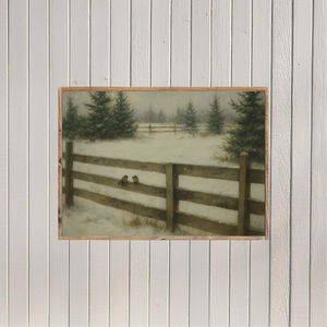 Together in the Quiet Field Canvas Printed Sign