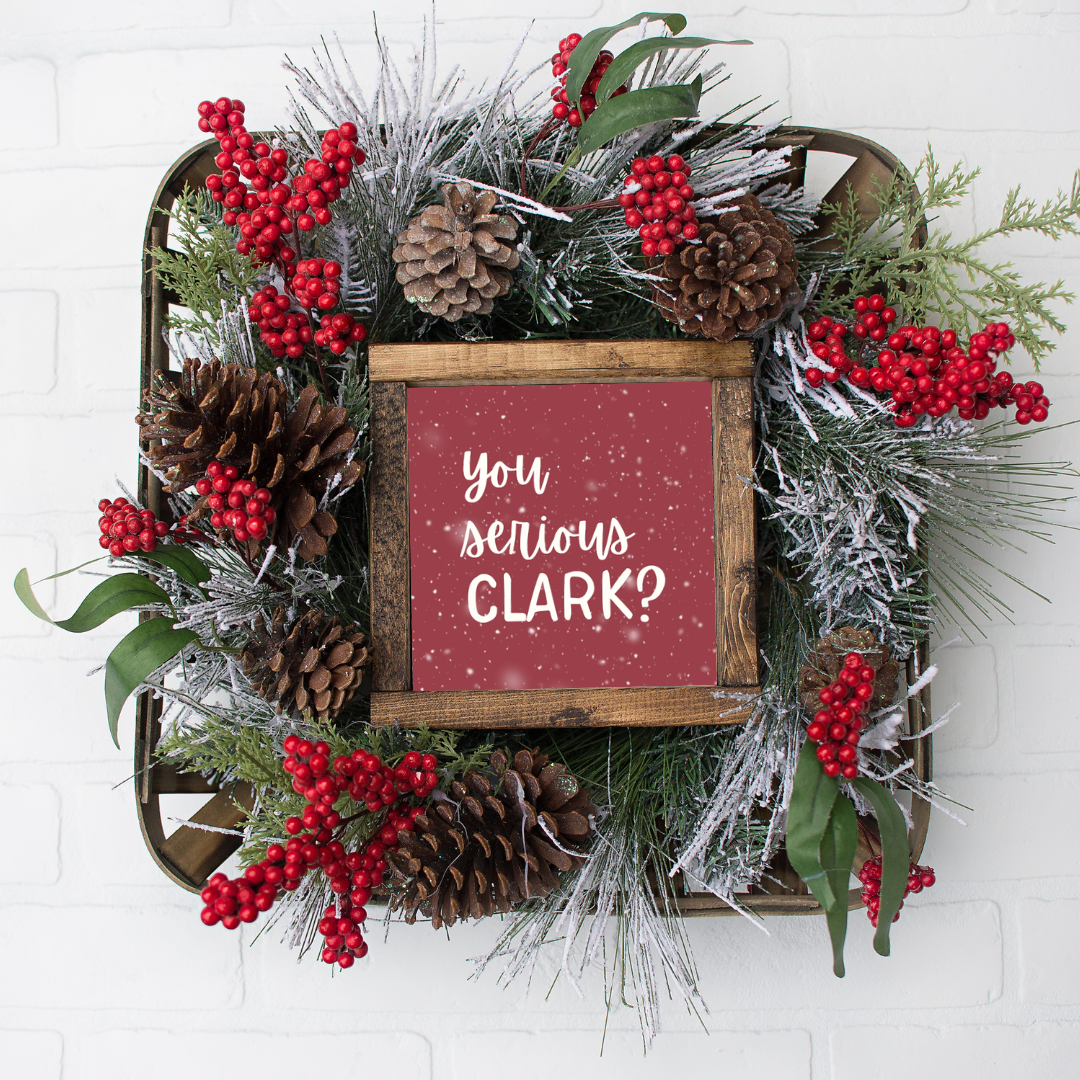 You Serious Clark Canvas Printed Sign